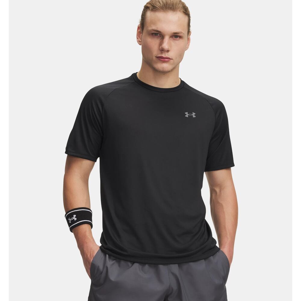 NWT Under Armour Men's UA Tech 2.0 Short Sleeve T-Shirt in Black sz XL